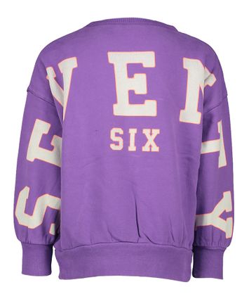 Paarse sweater met opdruk op de achterkant Percy AO76