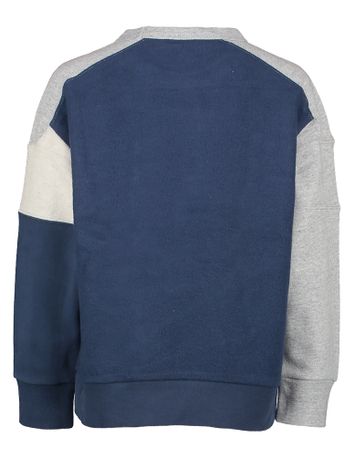 Multicolor katoenen sweater met ronde hals Boas AO76
