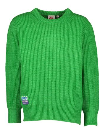 Groene gebreide sweater met ronde hals Damon AO76