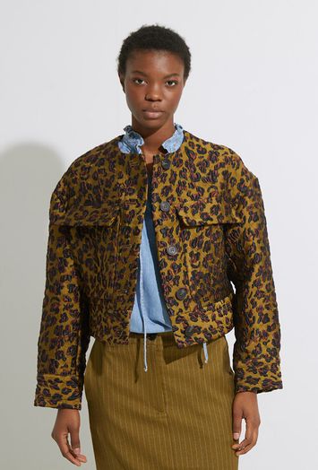 Multicolor vest in luipaardjacquard Gallant Essentiel