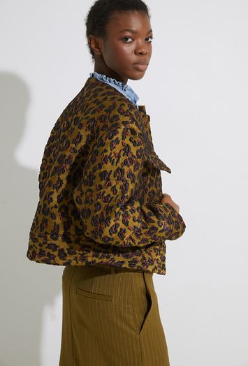 Multicolor vest in luipaardjacquard Gallant Essentiel