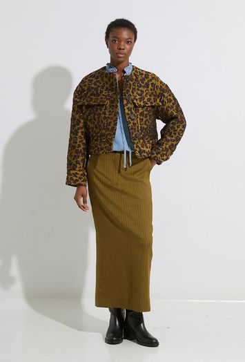 Multicolor vest in luipaardjacquard Gallant Essentiel