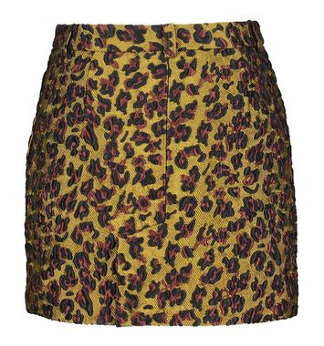 Multicolor minirok in luipaardjacquard Generic Essentiel