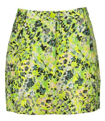 Multicolor minirok in bloemenjacquard Generic Essentiel