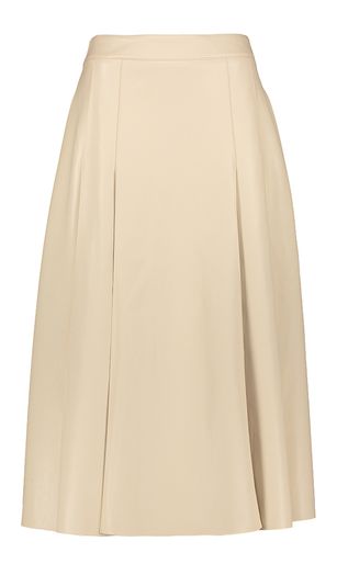 Ecru midirok in faux leer Geeuw Essentiel
