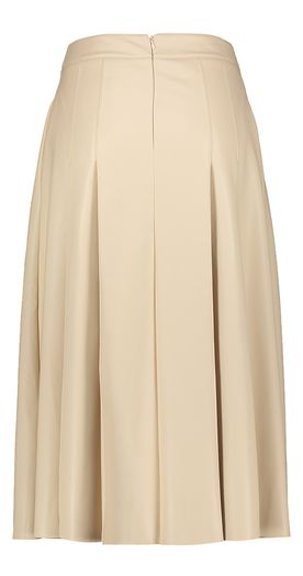 Ecru midirok in faux leer Geeuw Essentiel