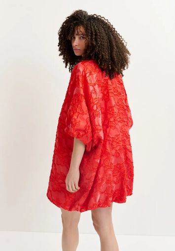 Rode mini-pofjurk in jacquard Grateful Essentiel