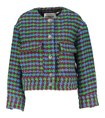 Multicolor gebreide wollen jasje Green Essentiel 