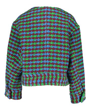 Multicolor gebreide wollen jasje Green Essentiel 
