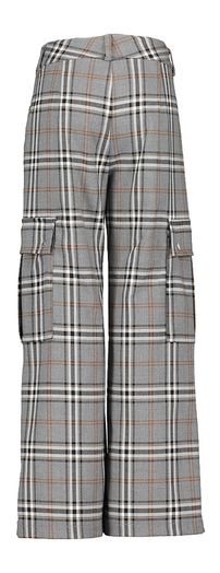 Grijze geruite cargo broek Elsy