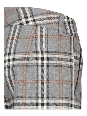 Grijze geruite cargo broek Elsy