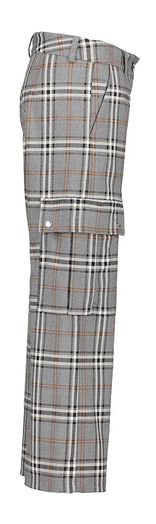 Grijze geruite cargo broek Elsy
