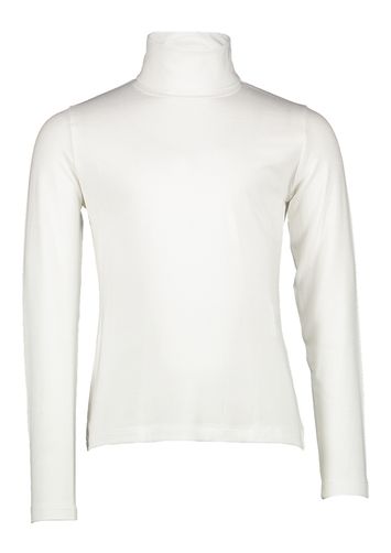 Ecru t-shirt met opstaande kraag Elsy