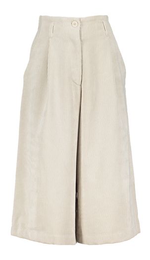 Lichtbeige ribfluwelen broek Elsy