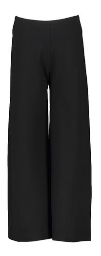 Zwarte wijde geklede broek met elastiek Elsy 
