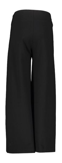 Zwarte wijde geklede broek met elastiek Elsy 
