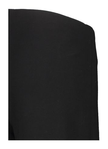 Zwarte wijde geklede broek met elastiek Elsy 