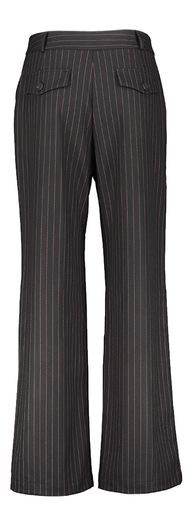 Zwarte geklede broek met rode streep Annie Nathalie Vleeschouwer 