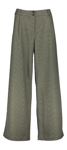 Broek in bruin en groene vichy print Edward Nathalie Vleeschouwer
