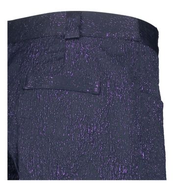 Donkerblauwe broek met paarse glitter met opgestikte zakken Bolivar Nathalie Vleeschouwer