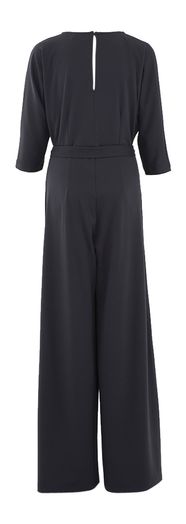 Donkerblauwe jumpsuit met driekwart mouwen Nathalie Vleeschouwer