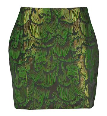 Groene opvallende rok Chanel Nathalie Vleeschouwer
