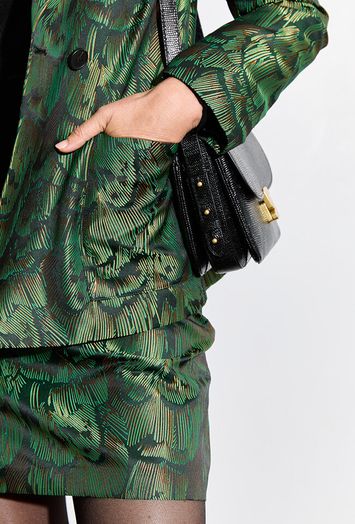 Groene opvallende rok Chanel Nathalie Vleeschouwer