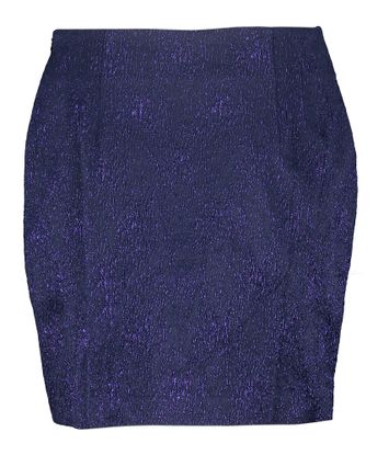 Paarse rok in structuur en glitter Chanel Nathalie Vleeschouwer