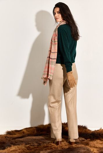 Groene wollen pull Axel Nathalie Vleeschouwer