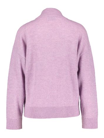 Lila wollen pull met ronde hals Astoria Nathalie Vleeschouwer