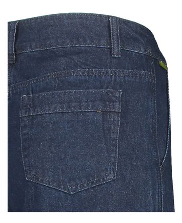Donkerblauwe wijde jeans met bandplooien Patience Frnch