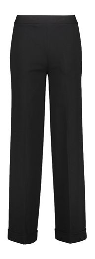 Zwarte comfortabele wijdvallende broek Semicouture