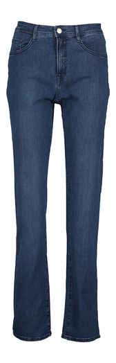 Donkerblauwe straight jeans Style Carola Brax