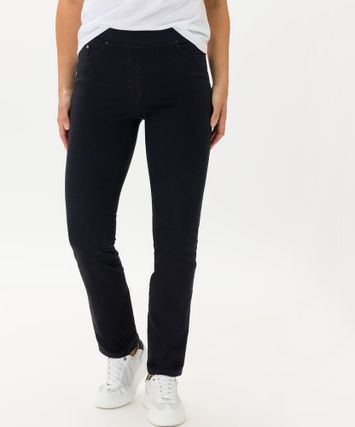 Donkerblauwe geklede broek Raphaela by Brax