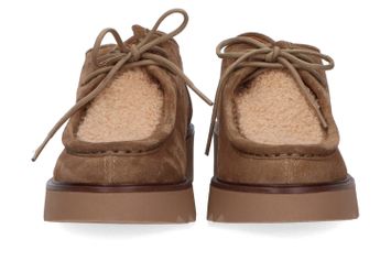 Camel lage schoen met veters CATWALK
