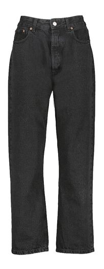 Donkergrijze loose fit jeans Lois