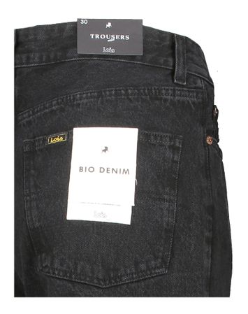 Donkergrijze loose fit jeans Lois