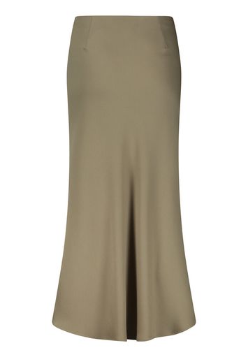 Bordeaux halflange rok in glanzende stof Vera Mont