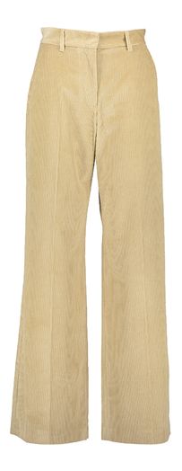 Beige wide leg corduroy broek Tania Max Mara