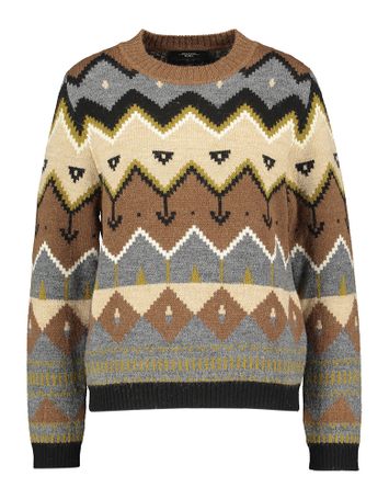 Multicolor trui met print in Alpaca wol Max Mara