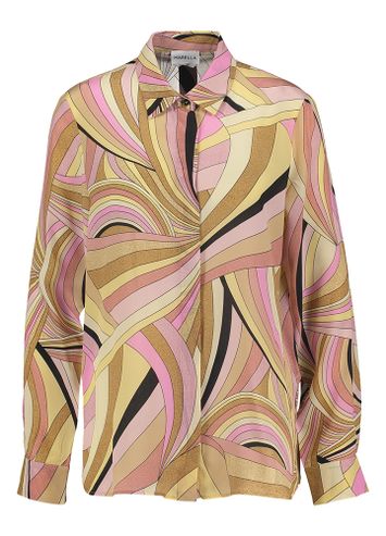 Multicolor zijden blouse in print Minerva Marella