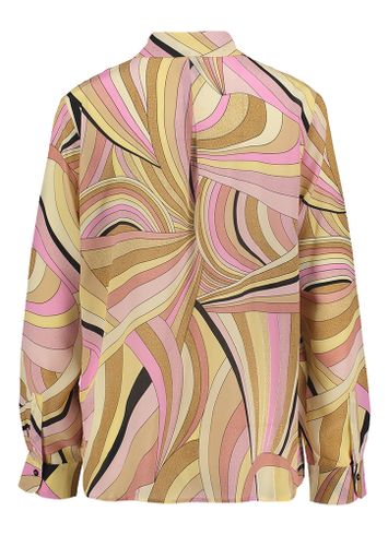 Multicolor zijden blouse in print Minerva Marella