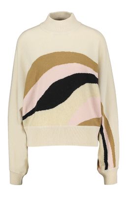 Beige trui met print Finito Marella