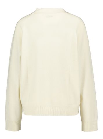 Ecrukleurige pull met ronde hals en lange mouwen Rosso 35
