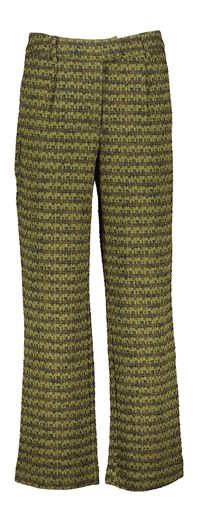 Groene geruite broek met structuur Kate Mosley Ichi