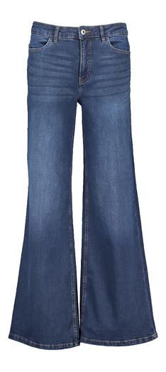 Donkerblauwe wide fit jeans Twiggy Wide Ichi