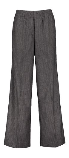 Grijze lange broek met streeppatroon Olaf 