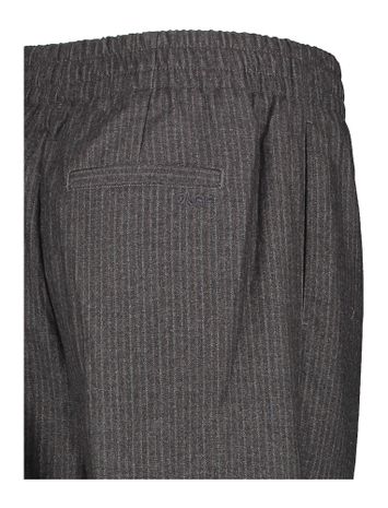 Grijze lange broek met streeppatroon Olaf 