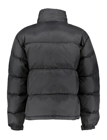 Zwarte padded jas met uitritsbare kap Olaf