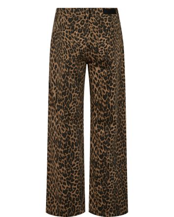 Loose fit broek in dierentprint met opgestikte zakken Gigi Pants Numph
